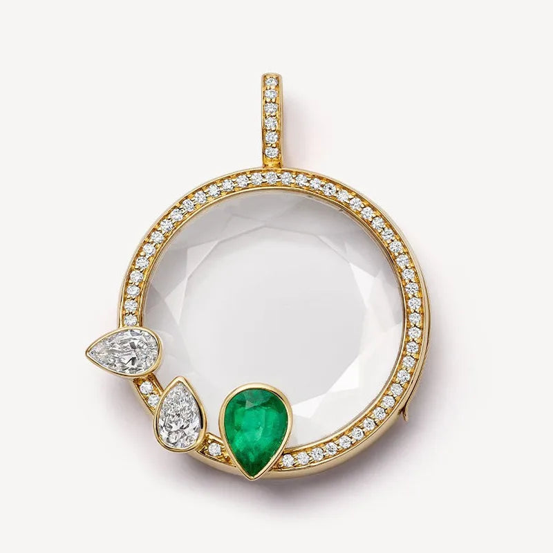 Green Emerald with Necklace