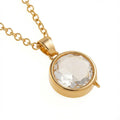 Small Gold Rond Lock with Necklace