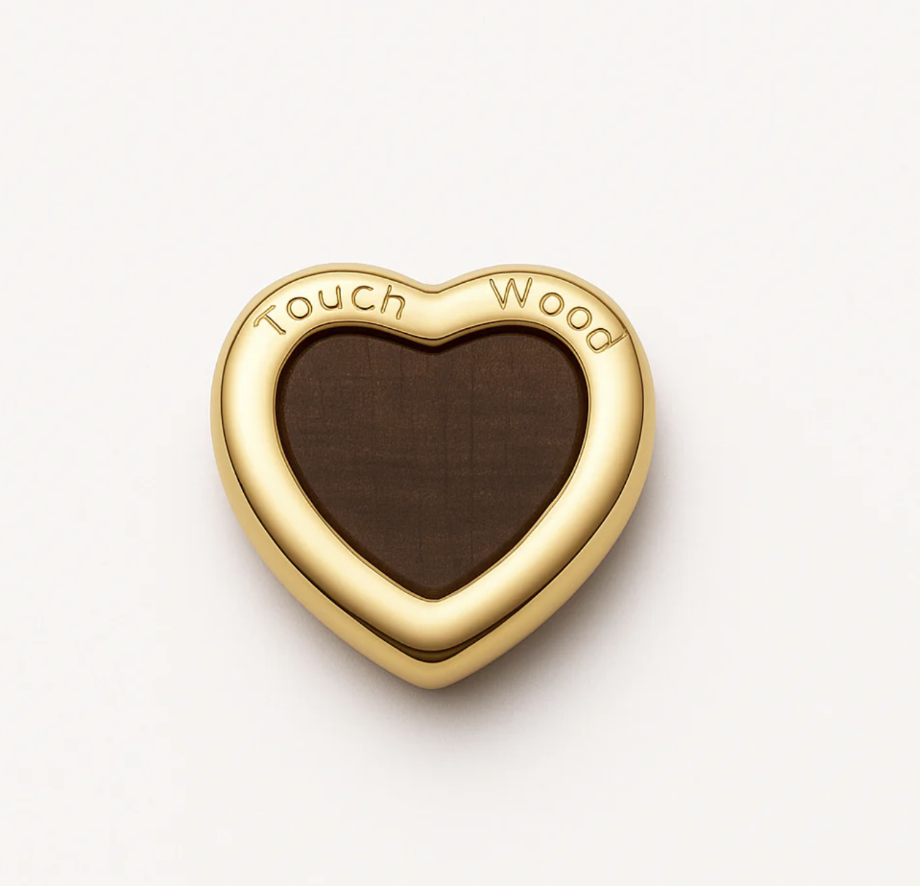 Wood Heart Charm