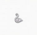Silver Swan Charm